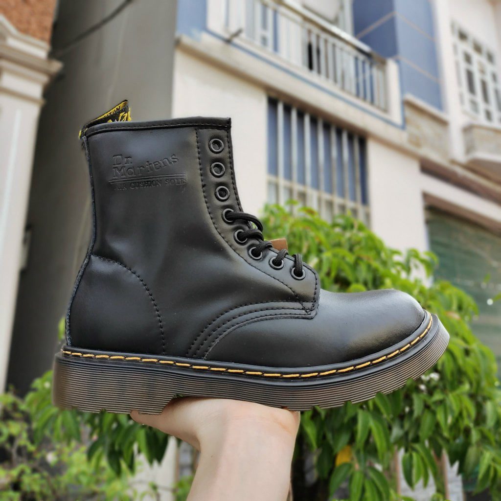 Dr Martens Đen Cổ Cao Giày Marten Đen Cổ Cao Rep 1:1