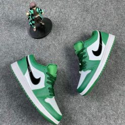 Giày Nike Jordan Xanh Lá - Jordan 1 Low Pine Green
