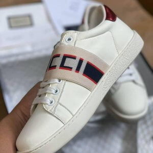 Gucci Đai Chun - Giày Gucci ACE Stripe Leather Siêu Cấp 699k