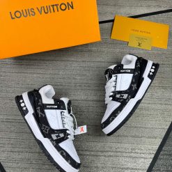 Giày Louis Vuitton LV Trainer Đen