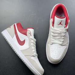 Giày Nike Air Jordan 1 Low SE Light Smoke Grey Gym Red