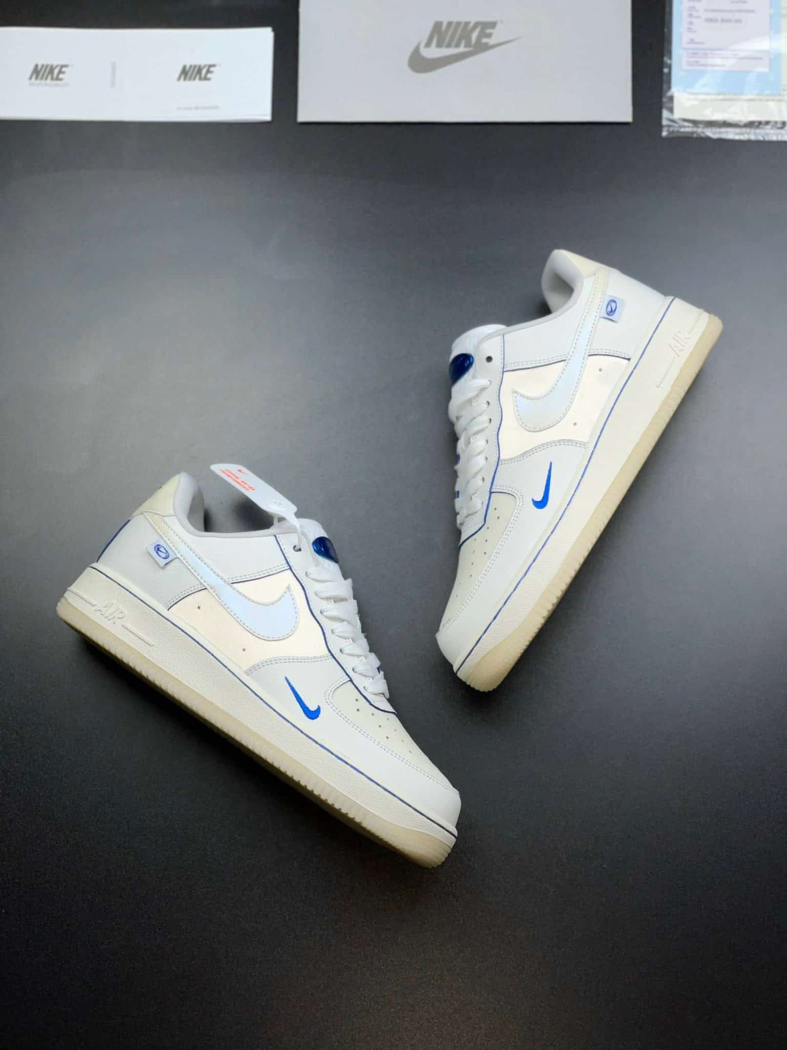 Giày Nike Air Force 1 Low White Blue