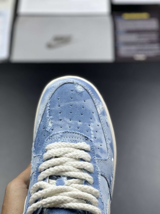 Giày Nike Air Force 1 07 Low Denim Blue White Red