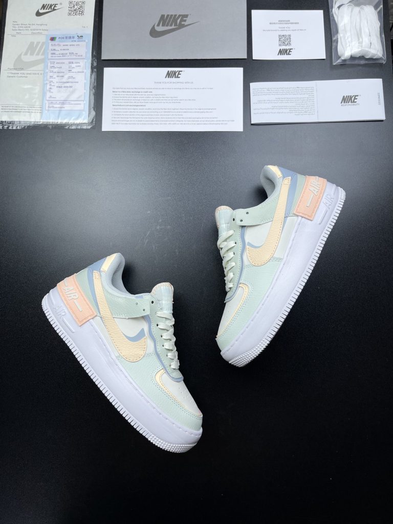 tênis nike air force 1 shadow barely green crimson tint