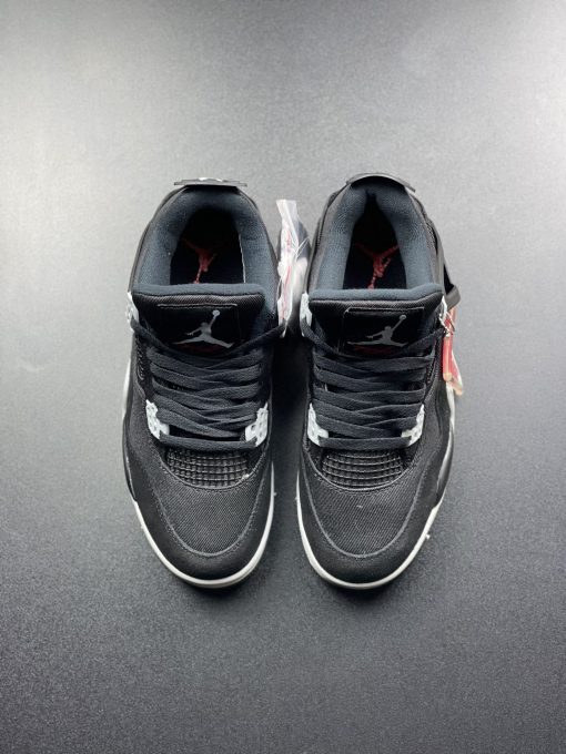 Giày Nike Air Jordan 4 Retro Black Canvas - DH7138-006