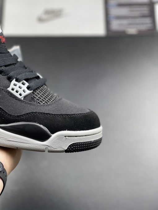 Giày Nike Air Jordan 4 Retro SE Black Canvas