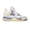 Nike Air Jordan 4 White Grey Violet - Jordan 4 Xám Tím