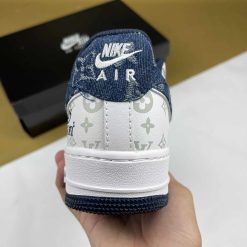 Giay LV Nike Air Force 1 07 Low White Blue 1 scaled
