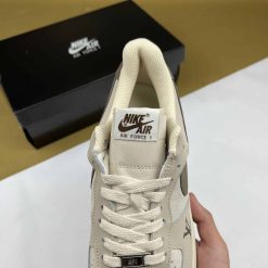 Giày Nike Air Force 1 Louis Vuitton Kem Đế Nâu