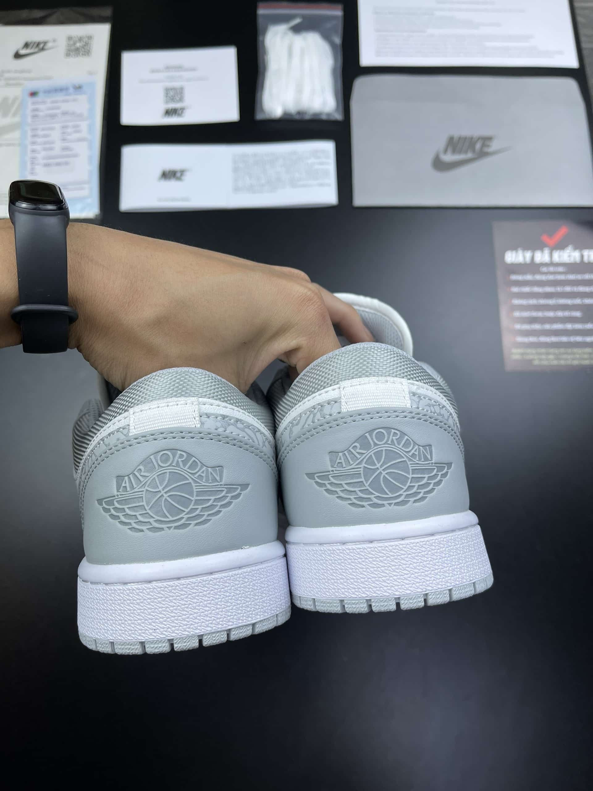 Giày Nike Air Jordan 1 Xám Elephant Print