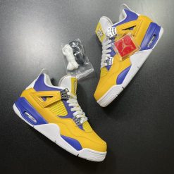 Giày Nike Jordan 4 Lakers Yellow Blue