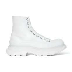 Giày McQueen Tread Slick Boots White 611706-W4L32-9000