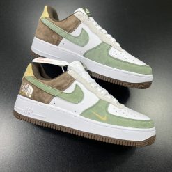 Giày Nike AF1 The North Face White Green Brown