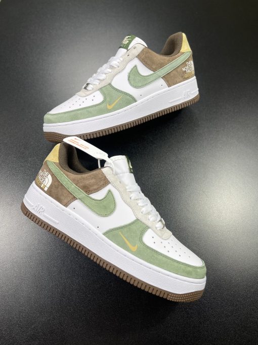 Giày Nike Air Force 1 The North Face White Green Brown