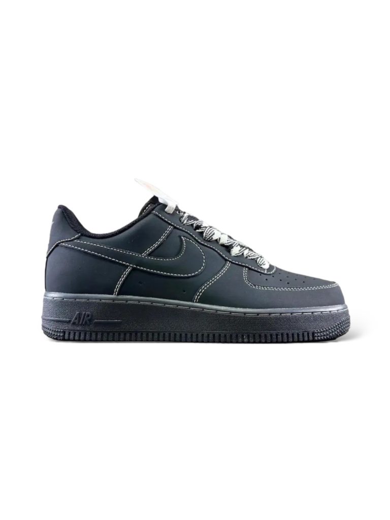 nike air force 1 shell triple black