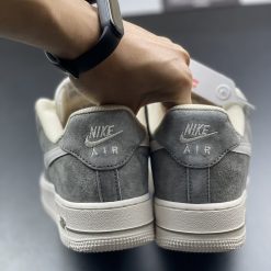 Giày Nike Air Force 1 Xám Đế Trắng