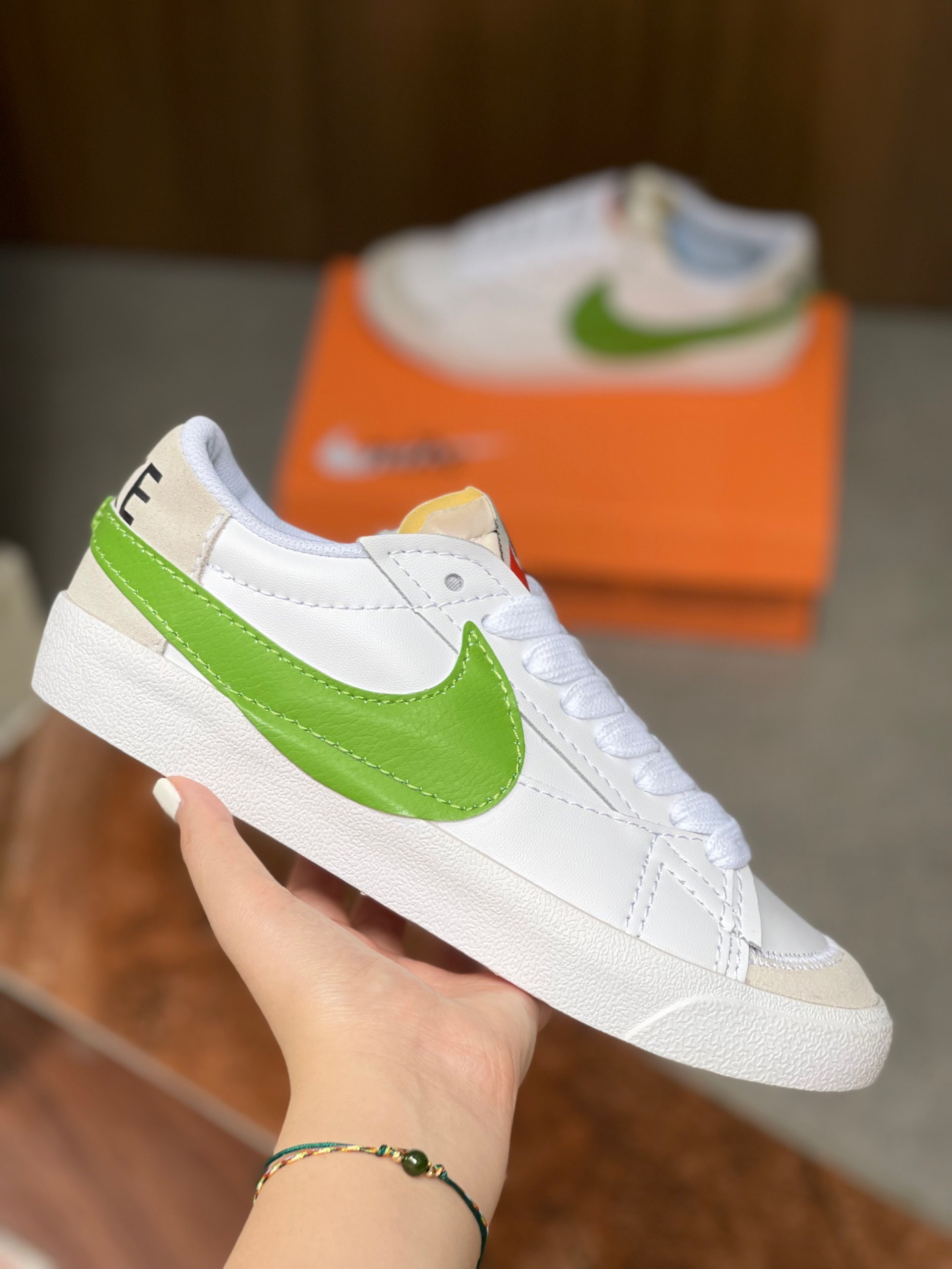 Giày Nike Blazer Low 77 Jumbo White Green