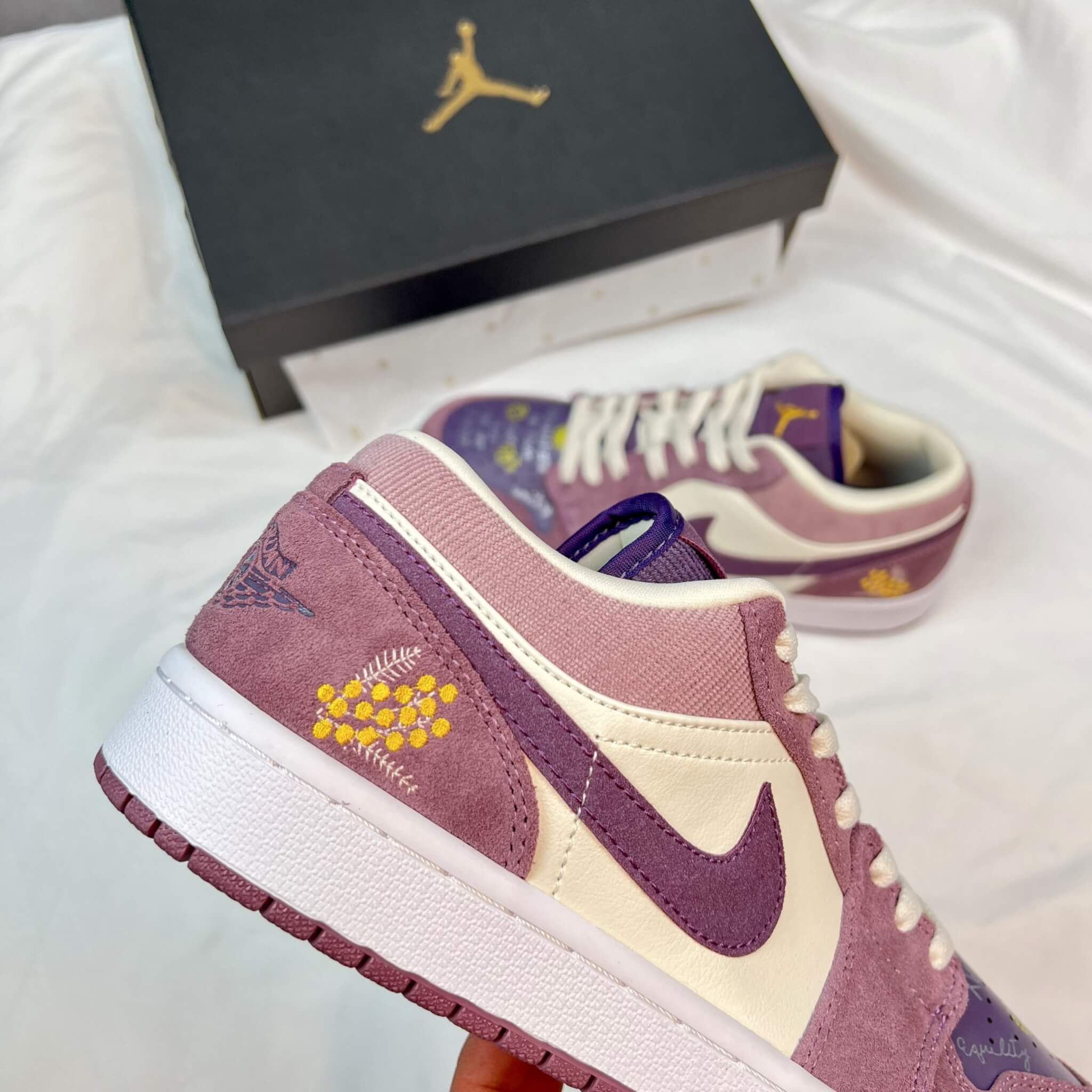 Giày Nike Jordan 1 Low Purple Smoke