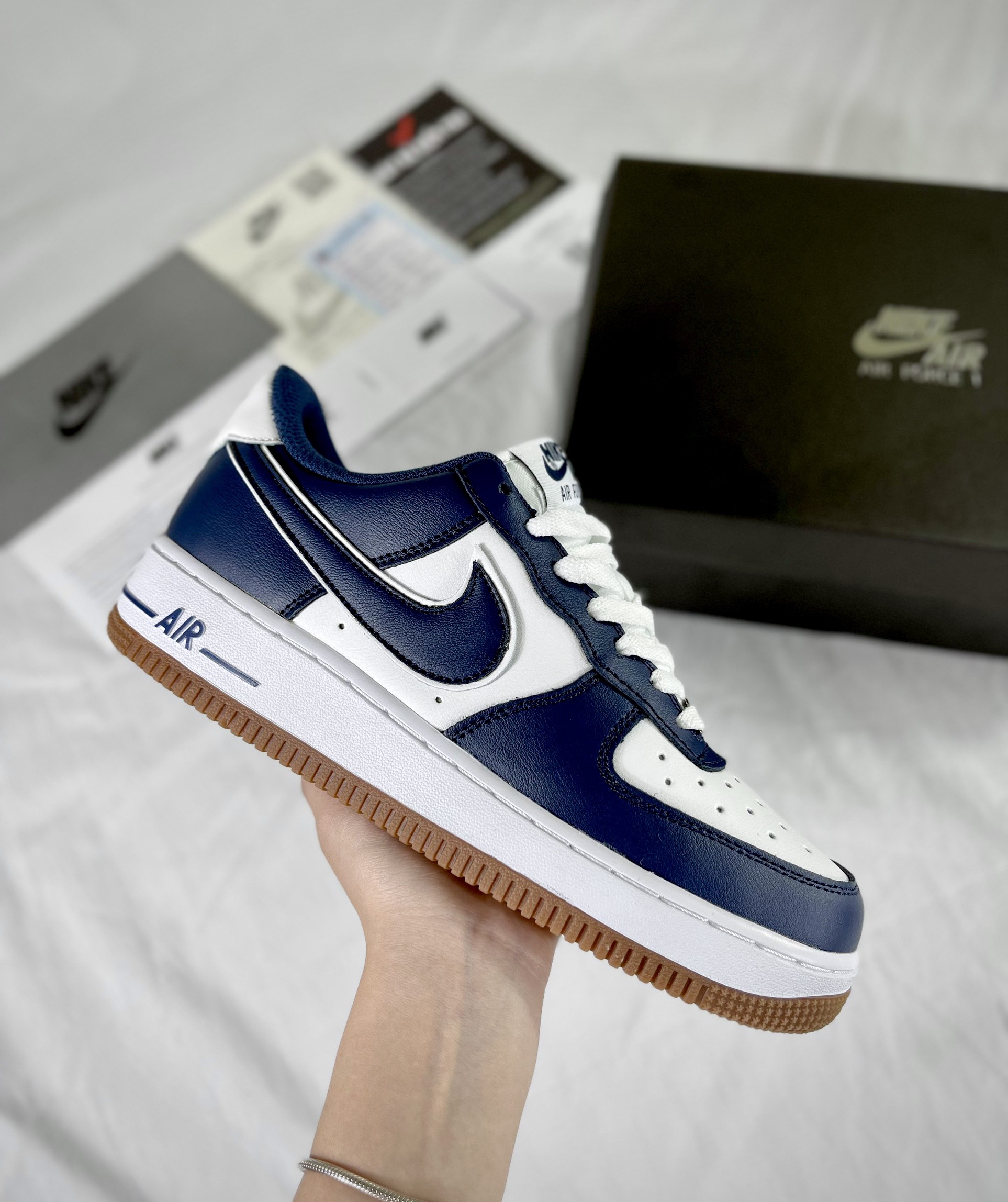 Giày Nike Air Force 1 Low College Pack Midnight Navy