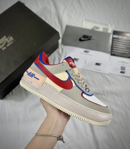 Giày Nike Wmns Air Force 1 Shadow Sail Royal Red