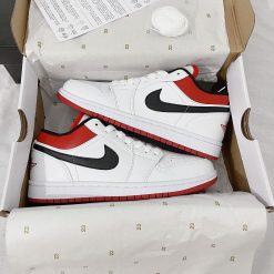 Giày Nike Air Jordan 1 Low White Gym Red