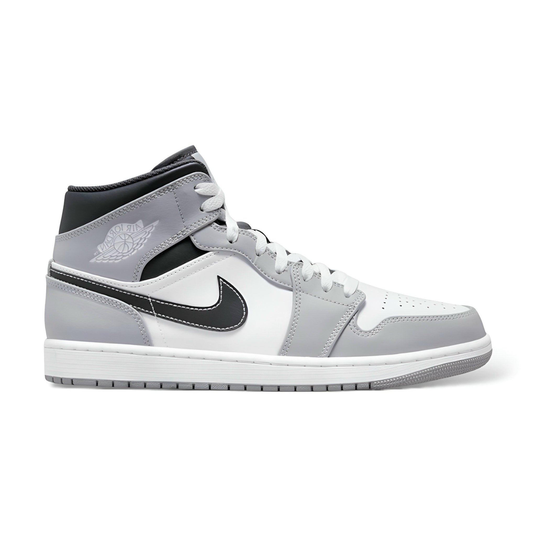 Giày Nike Air Jordan 1 Mid Light Smoke Grey V3 554724 078