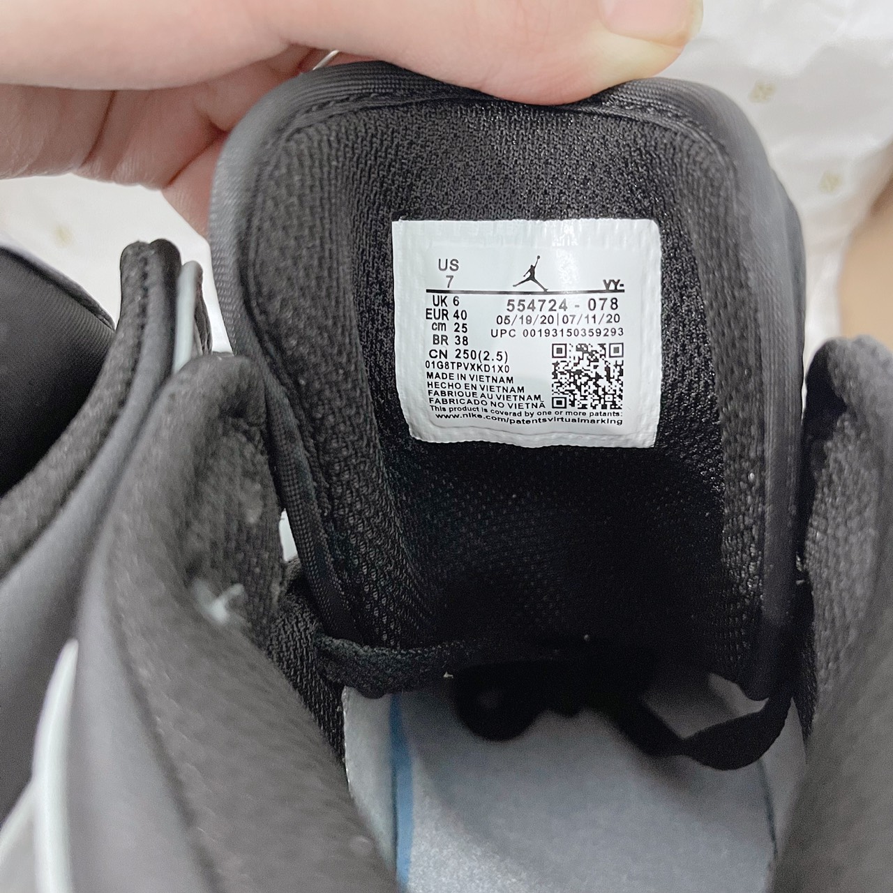 Giày Nike Air Jordan Cổ Cao Light Smoke Gray