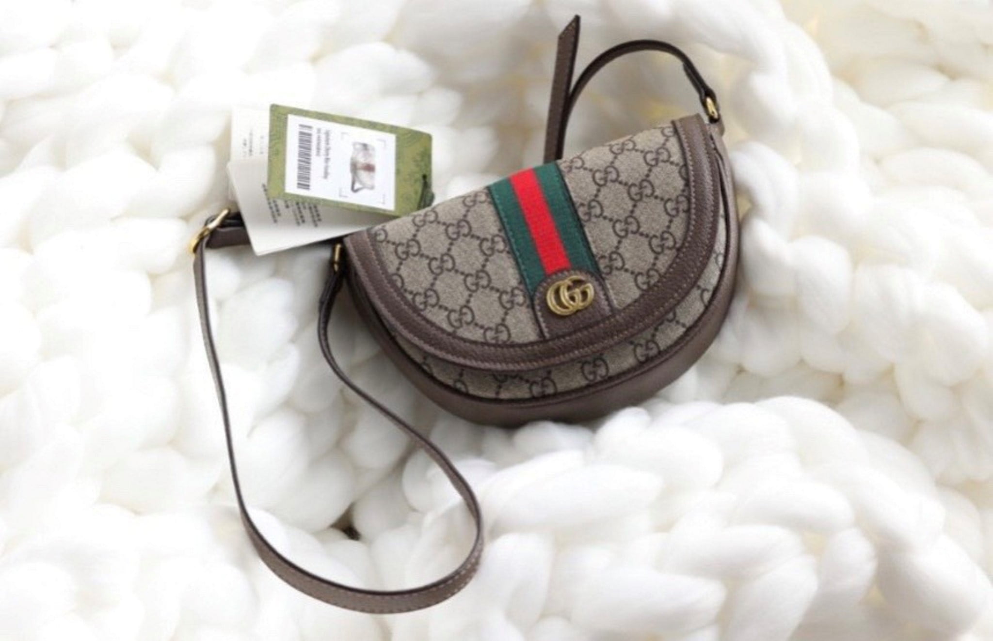 Túi Gucci Ophidia Mini GG Nâu Đậm