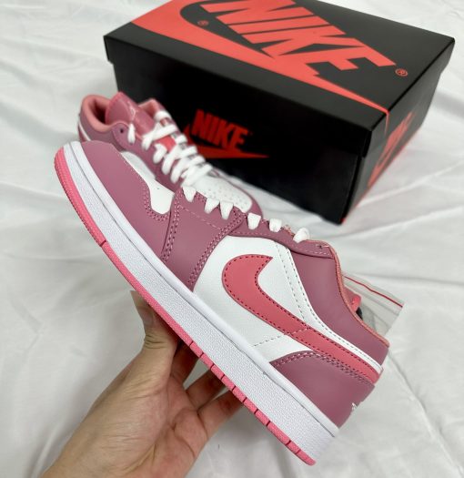 Giày Nike Air Jordan 1 White Pink Desert Berry
