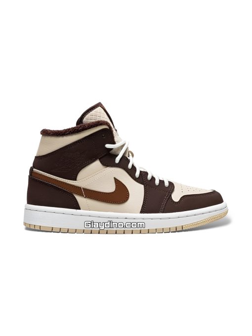 Giày Nike Air Jordan 1 Mid SE Cream Dark Chocolate DO6699-200