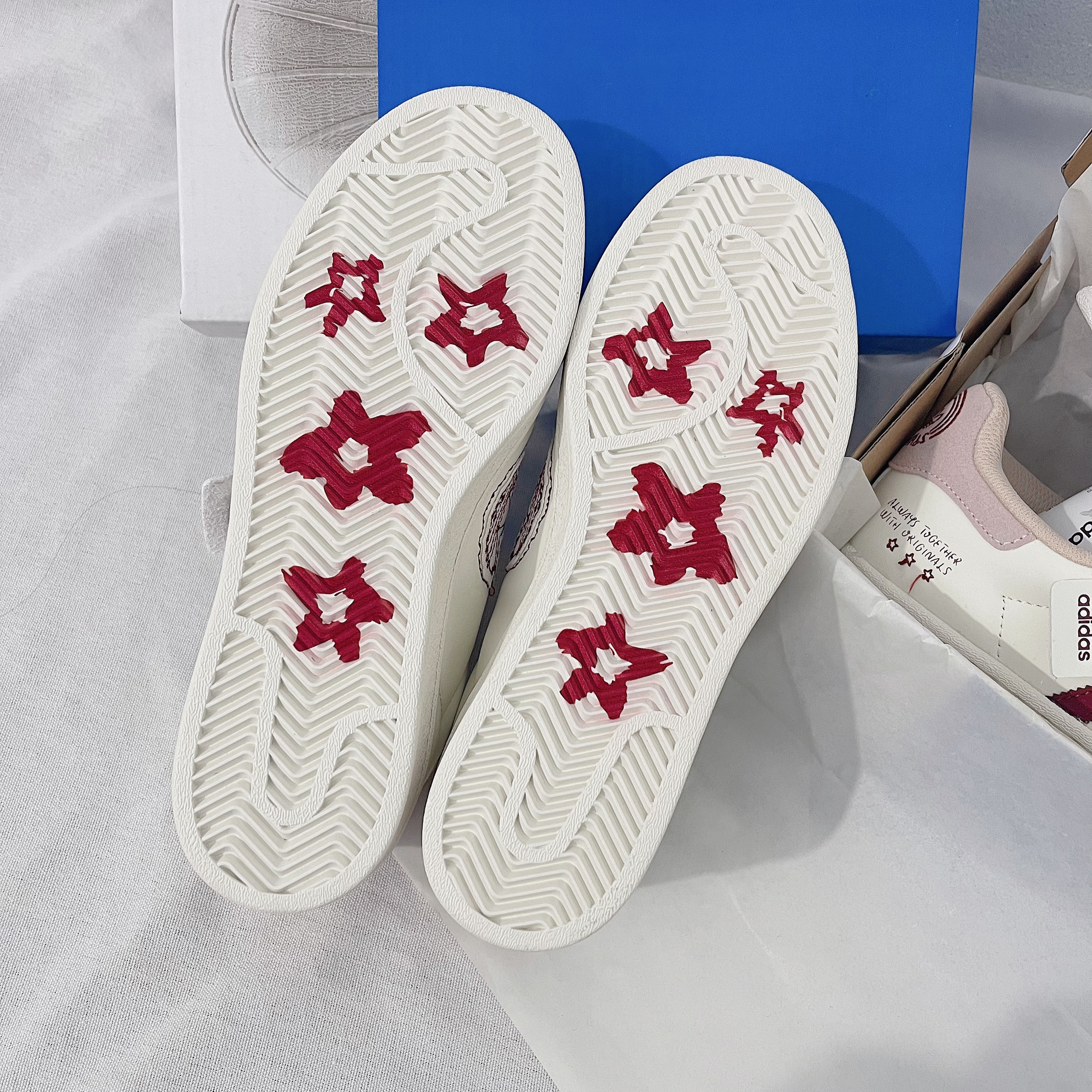 Giày Adidas Superstar White Red YU NAGABA