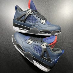 Giày Air Jordan 4 Winter Loyal Blue Xanh Đỏ