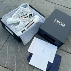 Giày Dior B23 Daniel Arsham Newspaper Cổ thấp