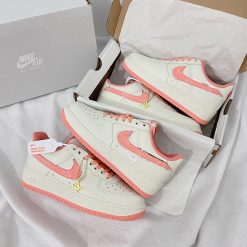 Giày Nike Air Force 1 Louis Vuitton White Pink Silver