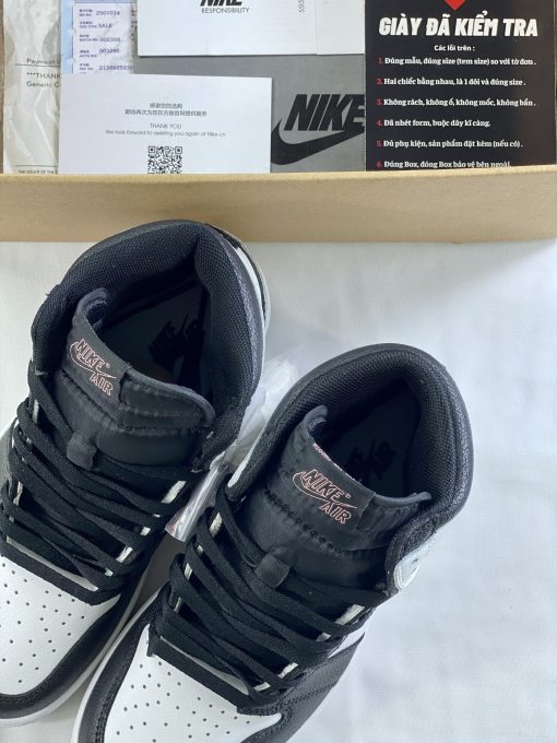 Giày Nike Air Jordan 1 Black White Stage Haze
