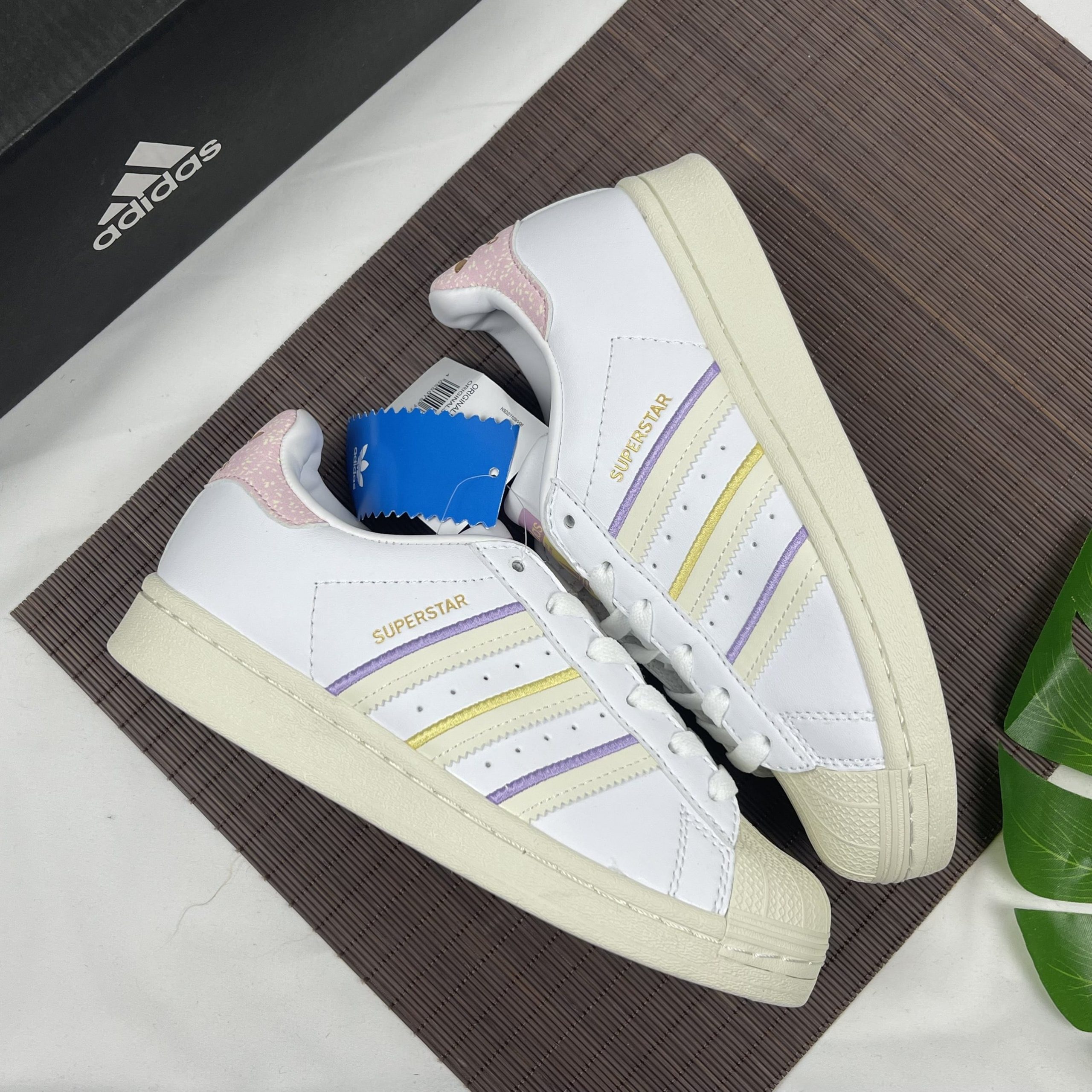 Giày Adidas Superstar White Bliss Lilac