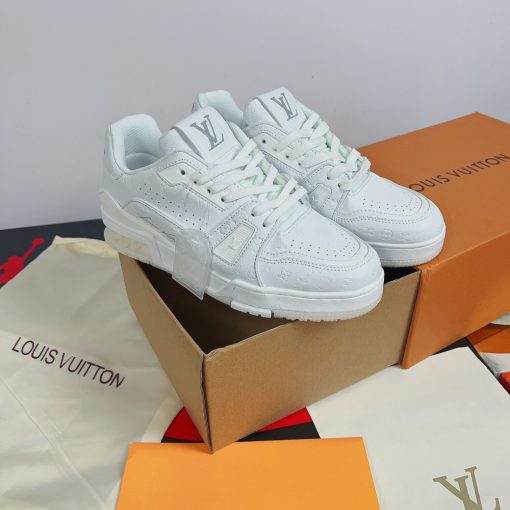 Giày Louis Vuitton Trainer 54 White Trắng