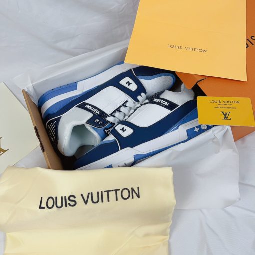 Giày Luxury Louis Vuition Blue Black White