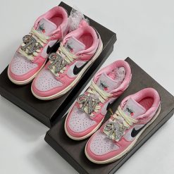 Giày Nike Dunk Low Pink Pom Pale Vanilla
