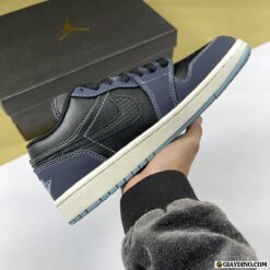 Giày Nike Air Jordan 1 Low Black Snakeskin