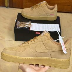 Giày Nike Supreme x Air Force 1 Low SP Wheat