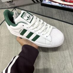 Giày Adidas Superstar White Green Trắng Xanh