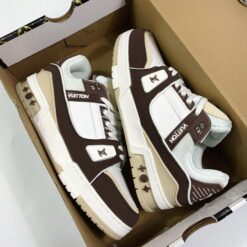 Giày Louis Vuitton LV Trainer Moka Mocha