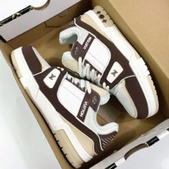 Giày Louis Vuitton LV Trainer Moka Mocha Nâu