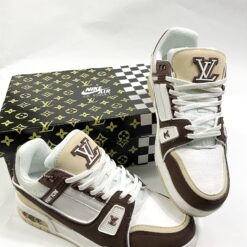 Giày Louis Vuitton Trainer Mocha