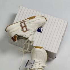 Giày MLB Chunky Runner Boston Monogram Đế Nâu