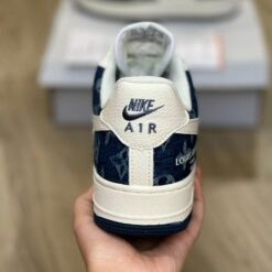 Giày Nike AF1 LV Denim Trắng