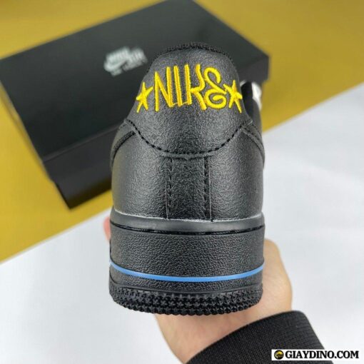 Giày Nike AF1 Trắng Đen Họa Tiết Graffiti