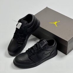 Giày Nike Air Jordan Low 1 Triple Black Full Đen