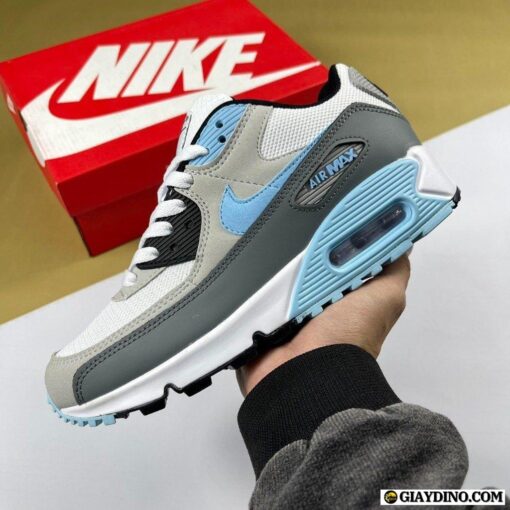 Giày Nike Air Max 90 White Grey Blue